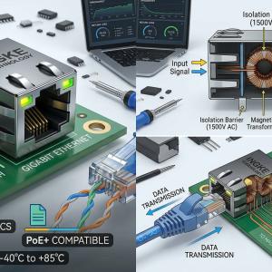 Technical Analysis of INGKE Integrated RJ45 Transformers (MagJack)
